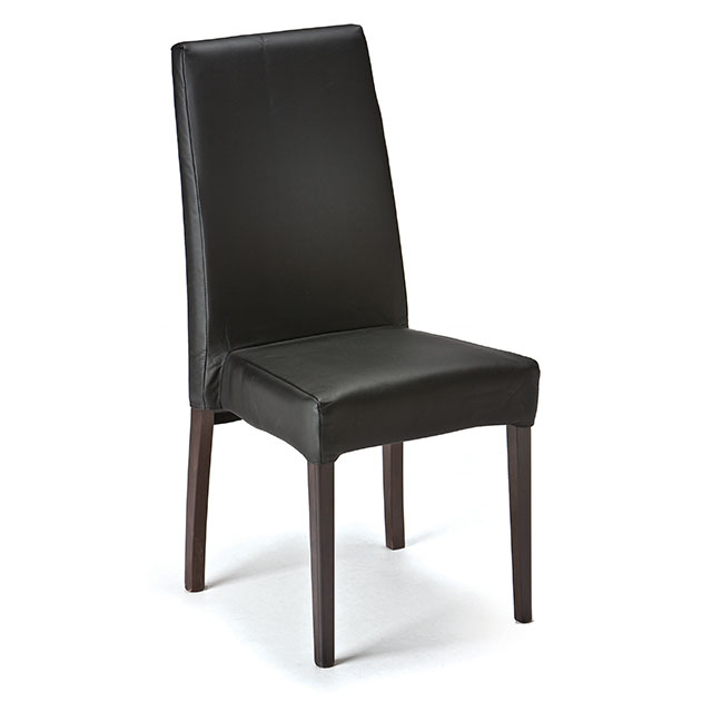 Picasso Highback Dark Wood Dining Chair Black