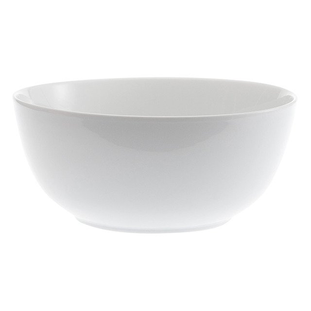 Plain White Salad Bowl